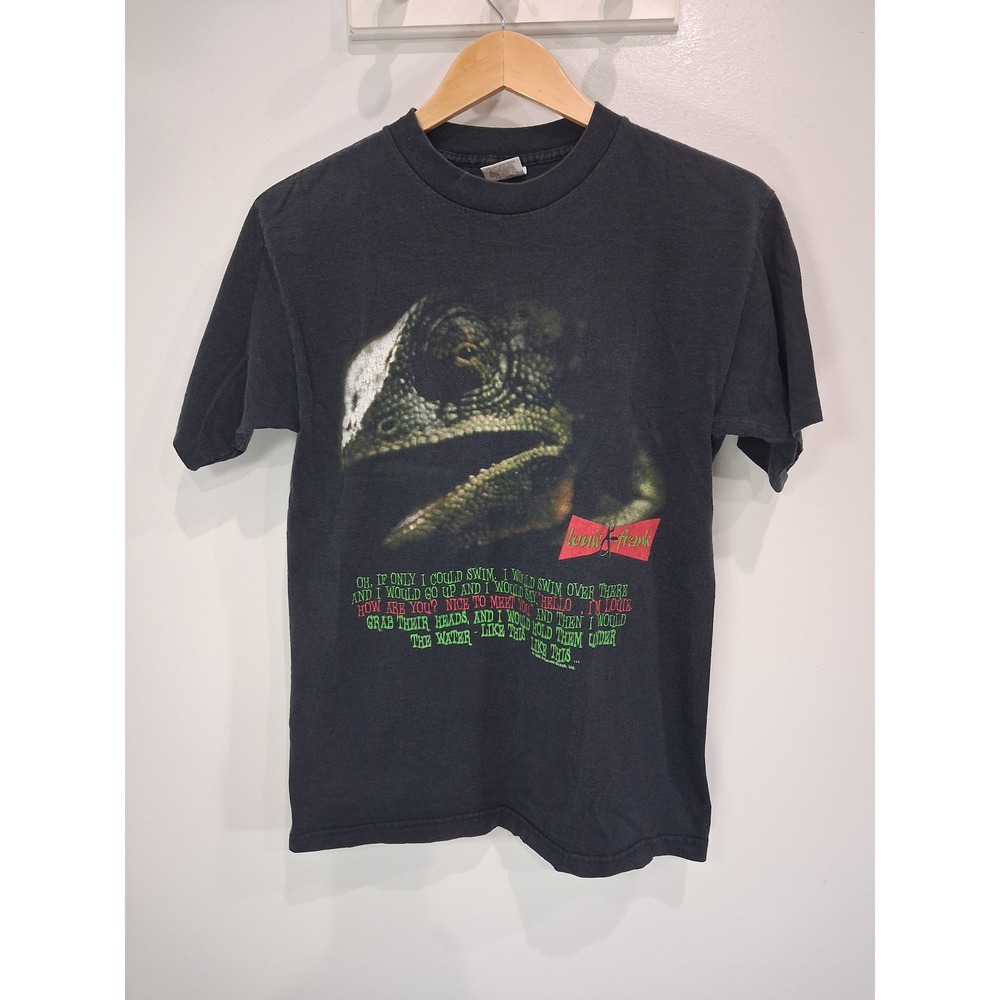 Vintage 1998 Rare Budweiser Lizards Louie Frank T-Shirt Murina Black Mens M USA